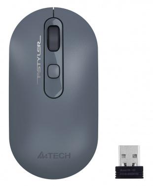 Мышь A4Tech Fstyler FG20 пепельный/синий оптическая 2000dpi беспров. USB для ноутбука 4but (FG20 ASH BLUE)