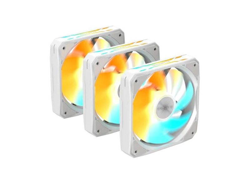 Вентилятор в корпус GIGABYTE GP-GBT EZFAN1203 ICE 3X120mm ARGB FANs set. PWM, 3 Pin