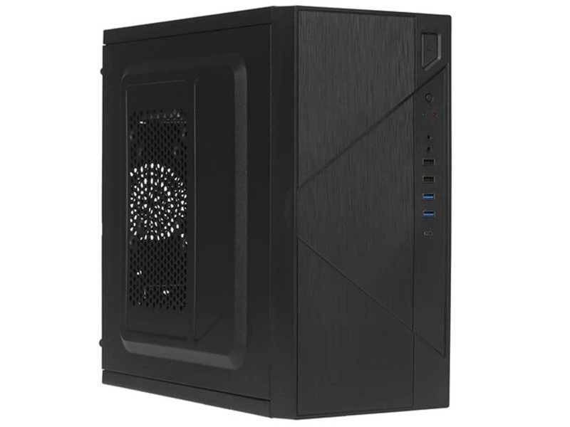 Foxline FZ-059-SX450R-U32C Case Forza mATX case, black, w/PSU 450W 12cm, w/2xUSB2.0, w/2xUSB3.0, w/1xType-C (USB2.0), w/pwr cord, w/o FAN