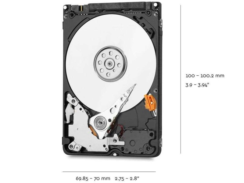 Жесткий диск/ HDD WD SATAIII 2Tb 2.5"" Blue 5400 128Mb 1 year warranty