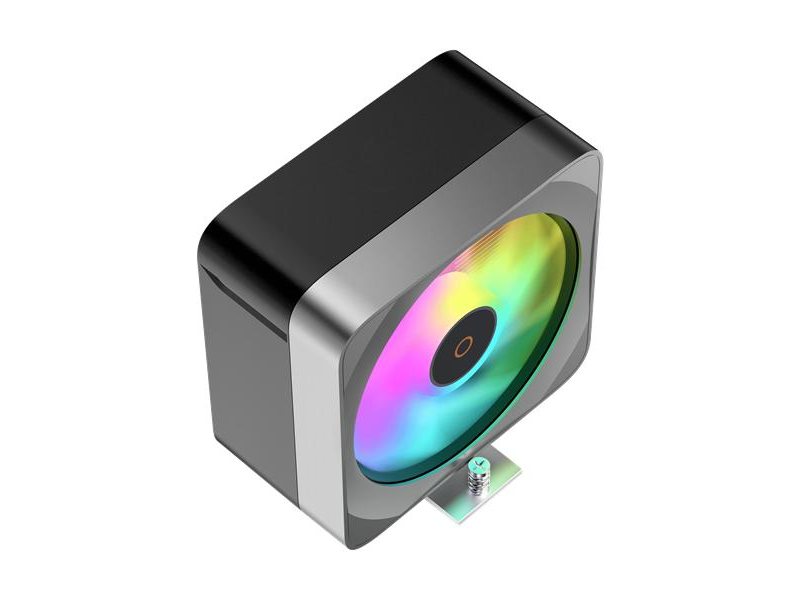 Кулер для процессора/ CPU Cooler Ocypus Delta A40 EX BK ARGB (200W, 4-pin PWM, 157mm, Al/Cu, 4x6mm, ARGB, 1x120mm, 60CFM, 31dBA, 1600RPM, S: 1851/1700/1200/115X, AM5/AM4, black)