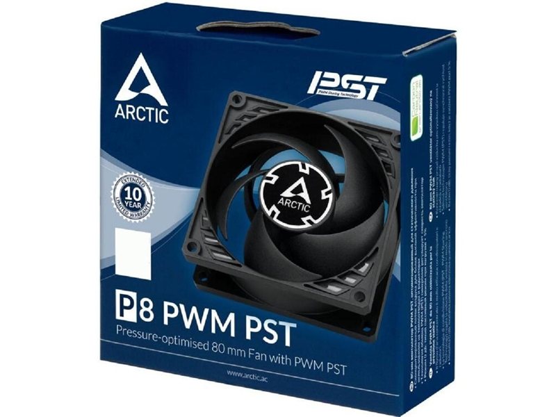Case fan ARCTIC P8 PWM PST (black/black) (ACFAN00150A)