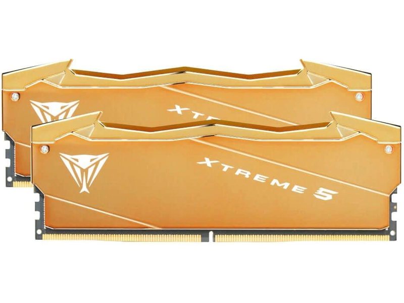 Память DDR5 2x32GB 6000MHz Patriot VXA564G6030K Viper Xtreme 5 Aurum RTL Gaming PC5-48000 CL30 DIMM UDIMM 288-pin 1.35В dual rank с радиатором Ret