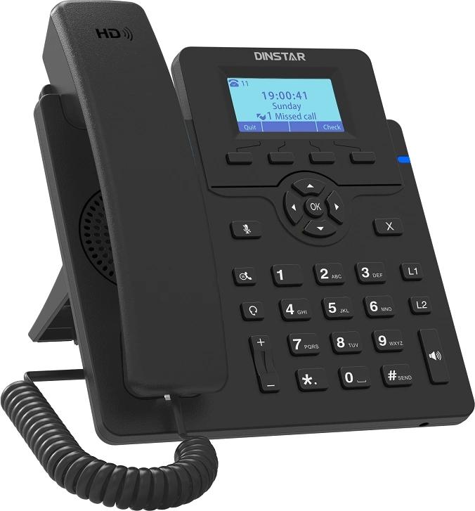 Телефон IP Dinstar C60GP черный