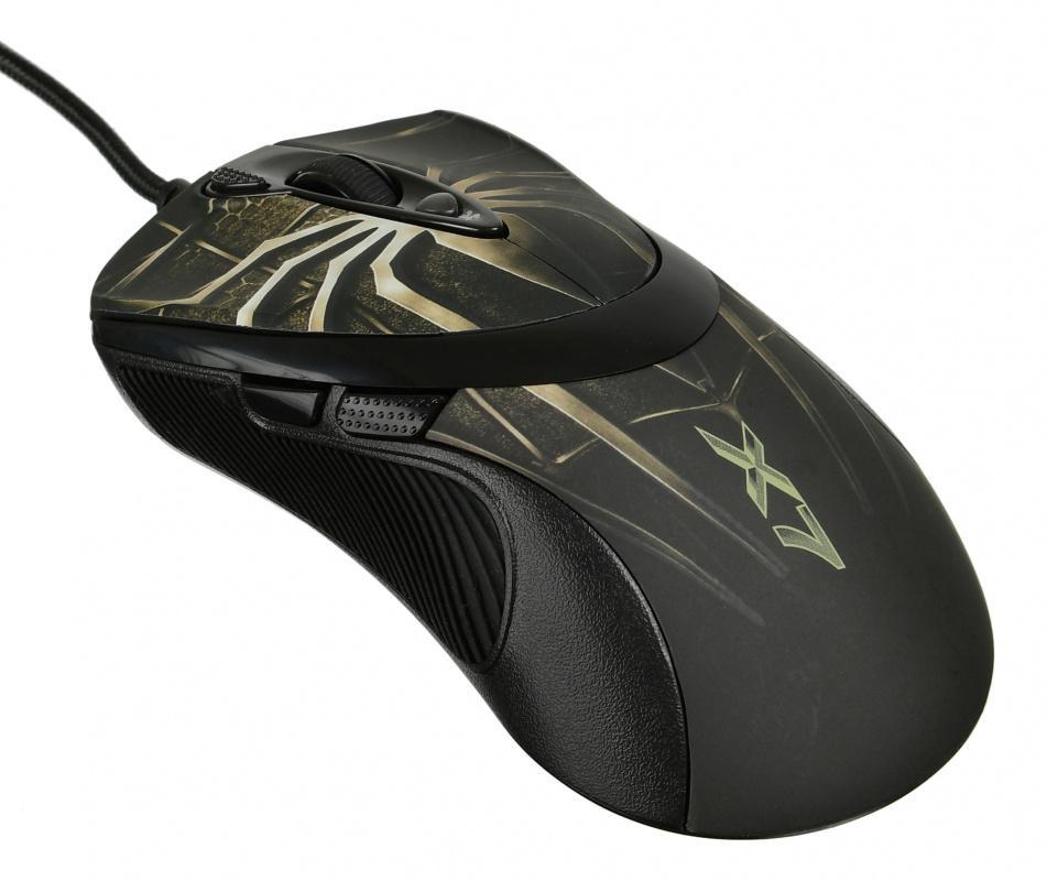 Мышь A4Tech Oscar Editor XL-747H коричневый/рисунок лазерная 3600dpi USB 6but (XL-747H (BROWN SPIDER))
