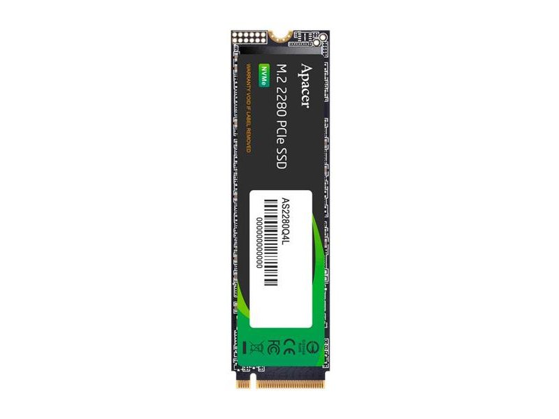 Твердотельный накопитель Apacer SSD AS2280Q4L 256Gb M.2 2280 PCIe Gen4x4, R3600/W3000 Mb/s, 3D NAND, MTBF 1.5M, NVMe 1.4, 170TBW, Retail, 3 years (AP256GAS2280Q4L-1)