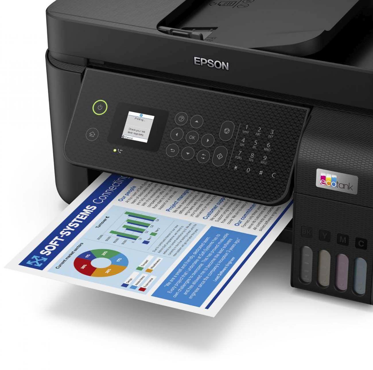 МФУ струйный Epson L5290 (C11CJ65506/512/C11CJ65409) A4 WiFi черный