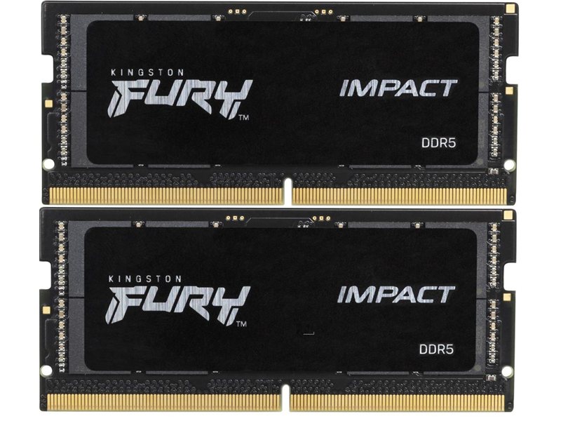 Память DDR5 2x32GB 5600MHz Kingston KF556S40IBK2-64 Fury Impact RTL PC5-44800 CL40 SO-DIMM 262-pin 1.1В dual rank Ret