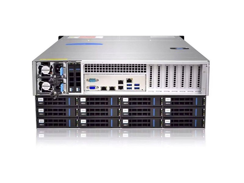 Серверный корпус/ Gooxi RMC4136-670-HSE-D 4U 36bay chassis ,Expander backplane rear 2*2.5"SAS/SATA 1300W 1+1 EU power cables rail kit