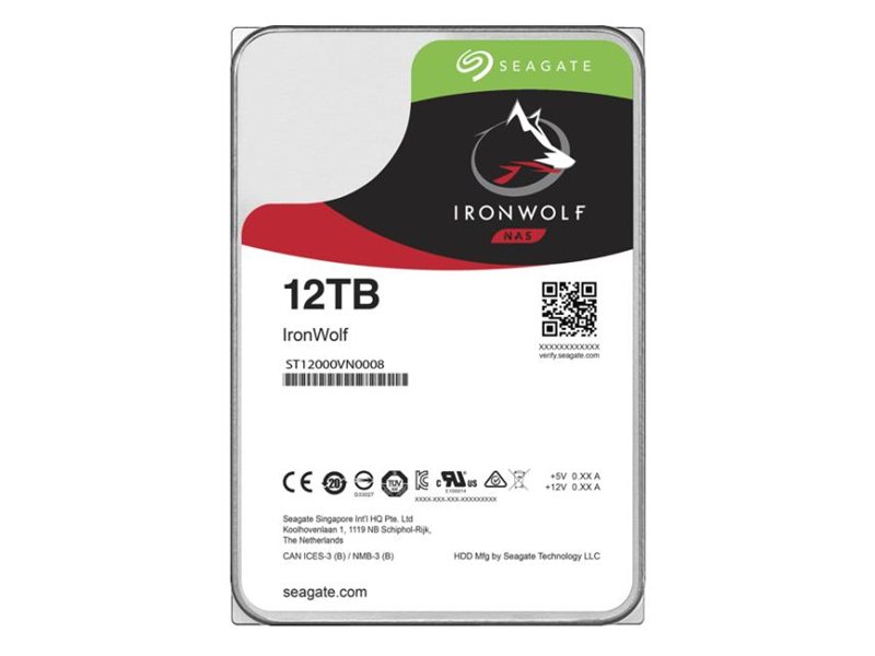 Жесткий диск/ RECERTIFIED HDD Seagate SATA3 12Tb IronWolf NAS 7200 256Mb 1 year warranty RECERTIFIED