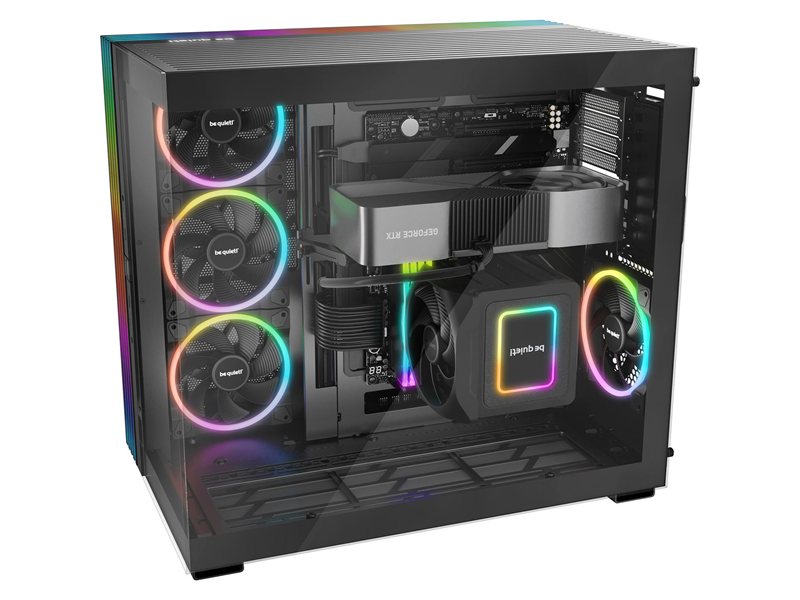 Корпус ПК без блока питания/ Case be quiet! LIGHT BASE 900 FX, Full-Tower, TG, 4x140mm ARGB, 2xUSB-A 3.2, 1xUSB 3.2 Type-C, XL-ATX, E-ATX, ATX, mATX, mITX Black