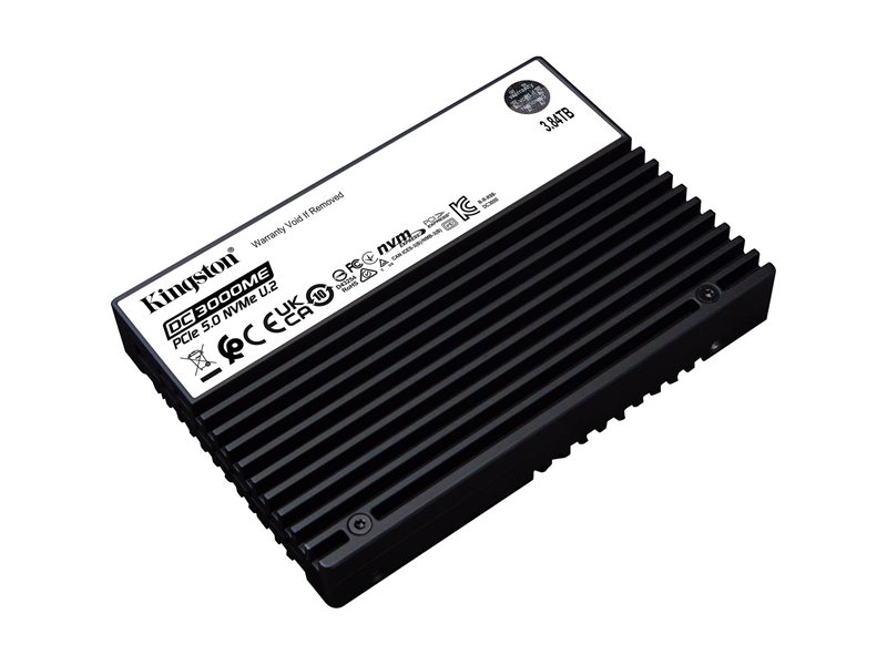 Твердотельный накопитель Kingston Enterprise SSD 3,84TB DC3000ME U.2, 2,5" PCIe Gen5 x4 NVMe R14 000/W5 800MB/s 3D eTLC MTBF 2M 7008TBW 1 Year Warrаnty