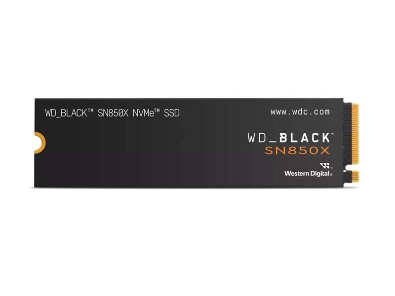 Твердотельный накопитель WD SSD Black SN850X, 1000GB, M.2(22x80mm), NVMe, PCIe 4.0 x4, 3D TLC, R/W 7300/6300MB/s, IOPs 800 000/1 100 000, DRAM buffer 1024MB, TBW 600, DWPD 0.3 (12 мес.)
