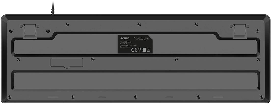 Клавиатура + мышь Acer OCC500 клав:черный мышь:черный USB (ZL.ACC11.00G)