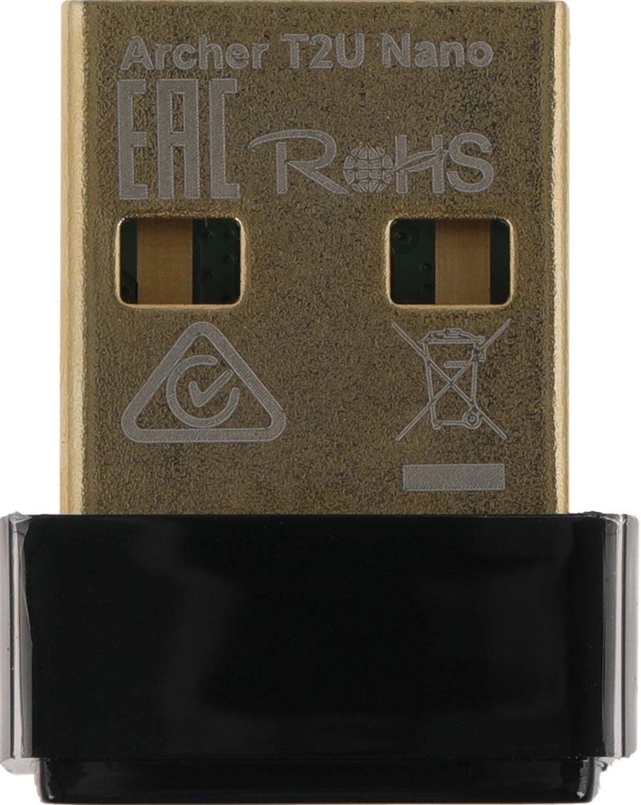 Сетевой адаптер Wi-Fi TP-Link Archer T2U NANO AC600 USB 2.0