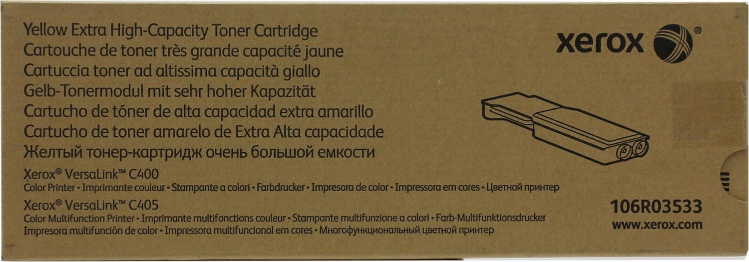 Картридж лазерный Xerox 106R03533 желтый (8000стр.) для Xerox VersaLink C400/ C405