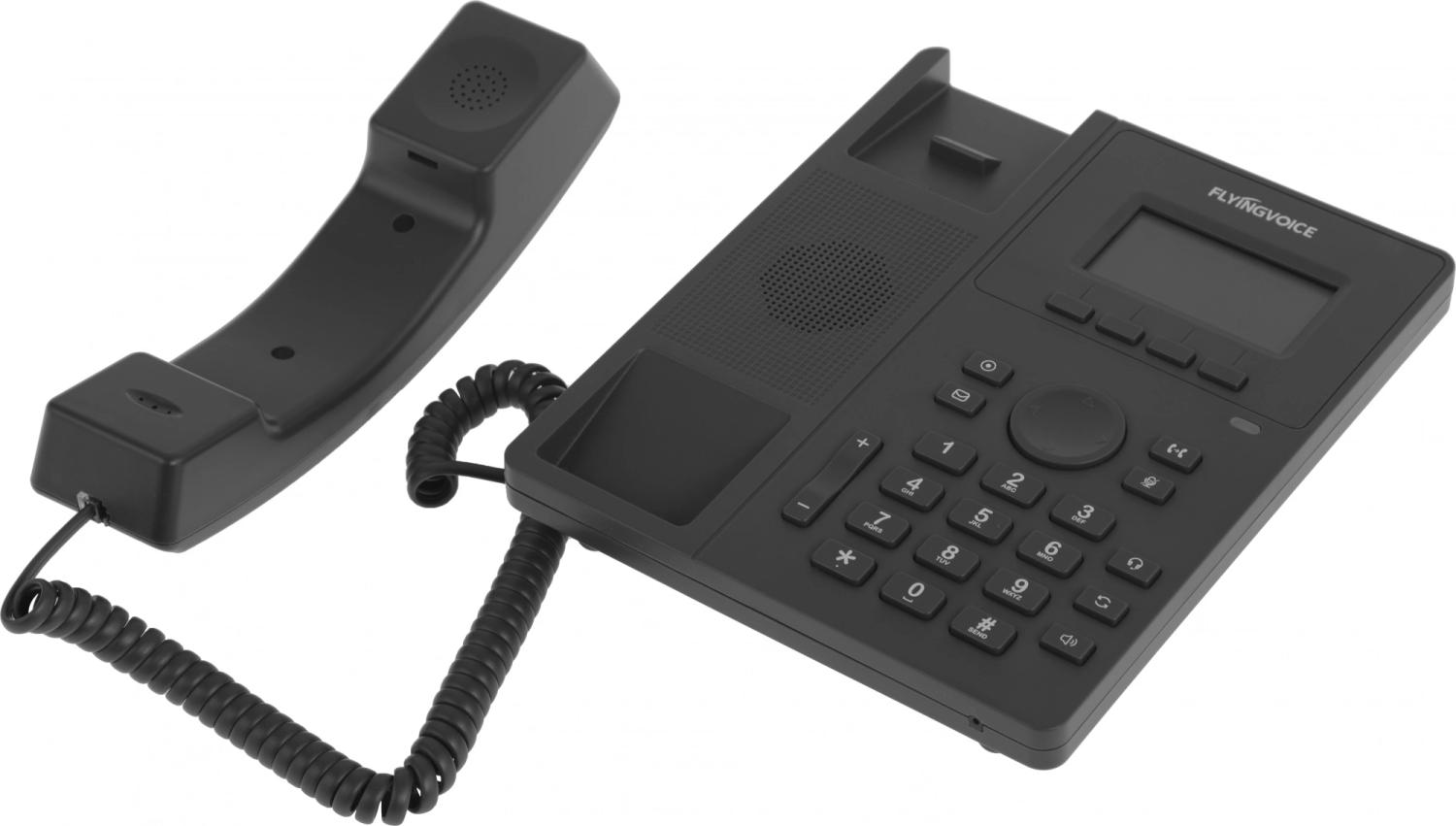 Телефон IP Flyingvoice P10P черный