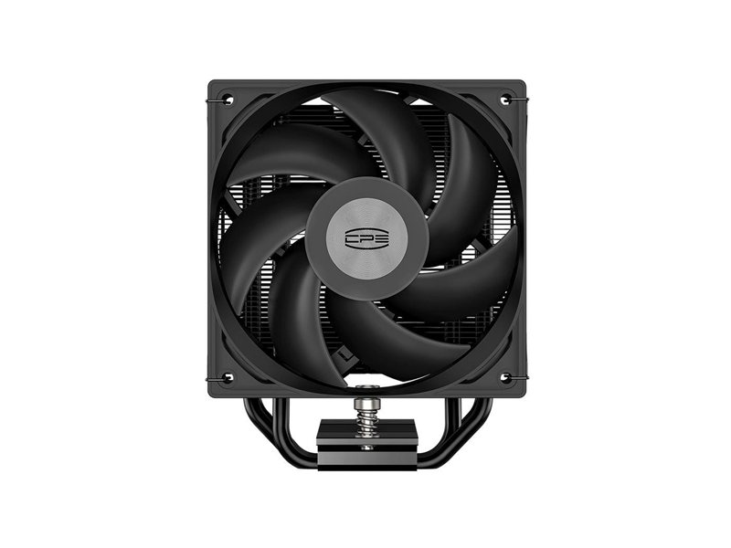 Кулер для процессора/ CPU Cooler PCCooler RT400 BK (235W, 4-pin PWM, 148mm, Al/Cu, 4x6mm, 1x120mm, 73.32CFM, 34.9dBA, 2200RPM, S: 115X/1200/1700/1851 , AMD AM4/AM5, black)