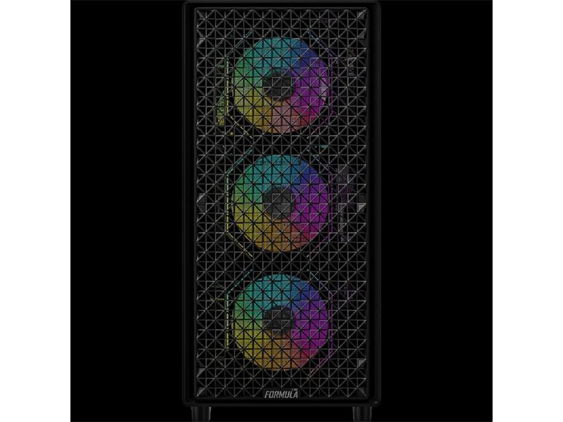 Корпус Formula Mana Dynamic черный без БП ATX 4x120mm 2x140mm 2xUSB3.0 audio bott PSU