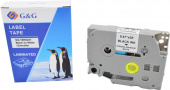 Картридж ленточный G&G GG-TZES231 черный на белом 12x8 для Brother 1010/1280/1280VP/2700VP