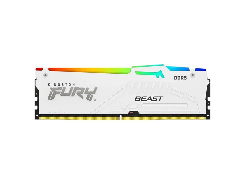 Память DDR5 32GB 6000MHz Kingston KF560C30BWEA-32 Fury Beast RGB RTL Gaming PC5-48000 CL30 DIMM UDIMM 288-pin 1.4В kit single rank с радиатором Ret