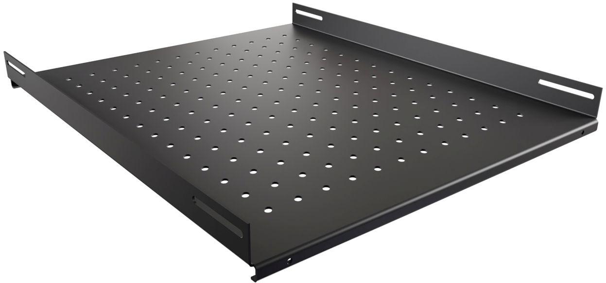 Полка стационарная NTSS NTSS-FS-H-800-BL 1U нагр.:100кг. 19" 550мм черный (упак.:1шт)