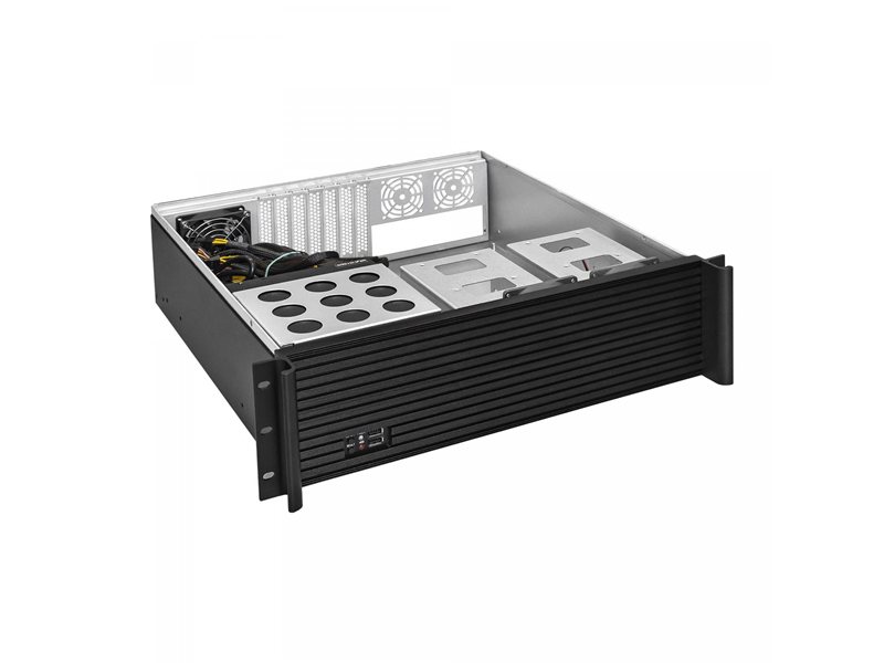 Exegate EX292695RUS Серверный корпус ExeGate Pro 3U450-08 <RM 19", высота 3U, глубина 390, БП 700ADS, USB>