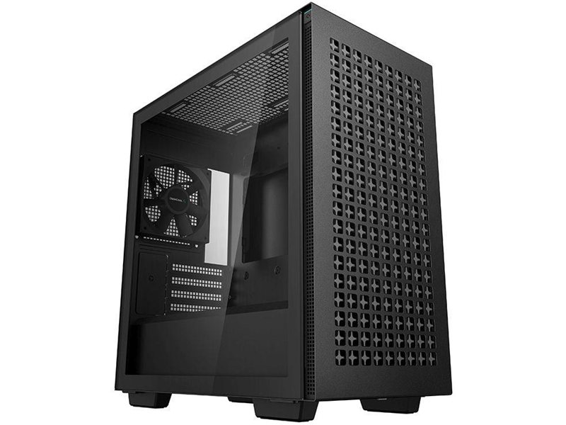 Корпус Deepcool CH370 черный mATX 7x120mm 4x140mm 2xUSB3.0 audio bott PSU [CH370 BLACK]