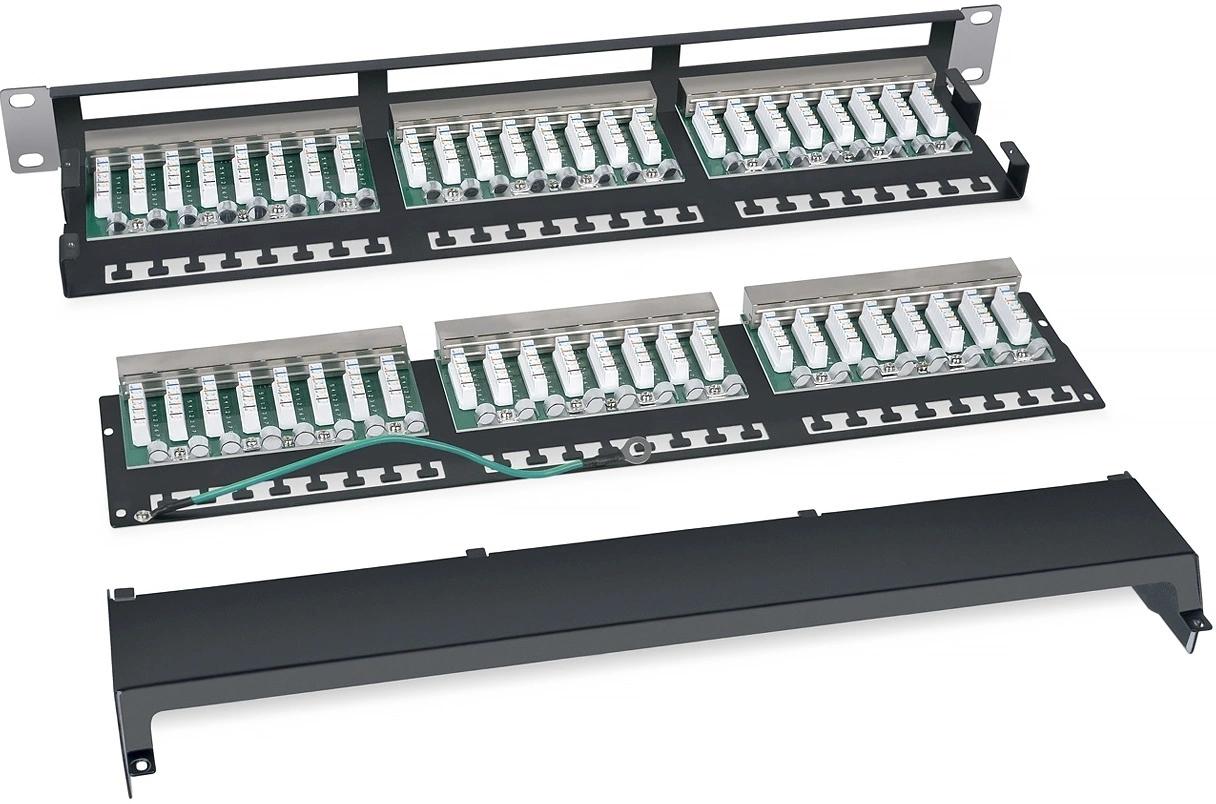 Патч-панель Cabeus PLHD-48-CAT.6-SH-DUAL IDC-1U 19" 1U 48xRJ45 кат.6 FTP
