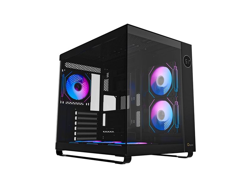 Case Ocypus Iota C70 BK ARGB ATX / win / black / 6 ARGB fans / no PSU / Tempered Glass