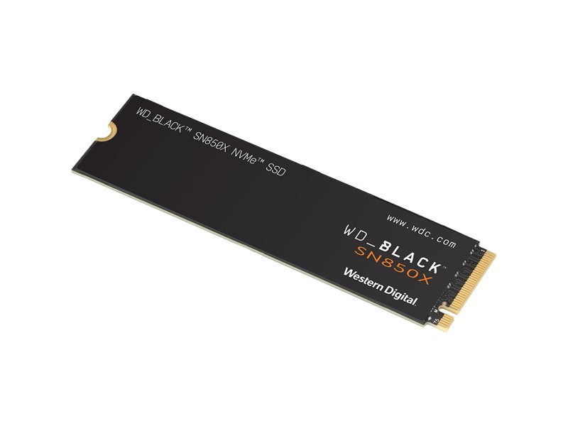 Твердотельный накопитель WD SSD Black SN850X, 1000GB, M.2(22x80mm), NVMe, PCIe 4.0 x4, 3D TLC, R/W 7300/6300MB/s, IOPs 800 000/1 100 000, DRAM buffer 1024MB, TBW 600, DWPD 0.3 (12 мес.)