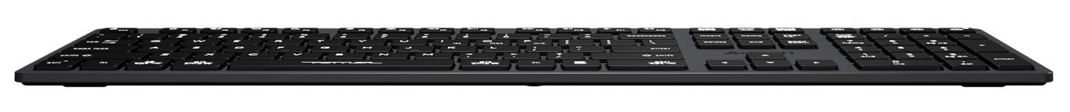 Клавиатура A4Tech FBX50C черный USB беспроводная BT/Radio slim Multimedia (FBX50C GREY)