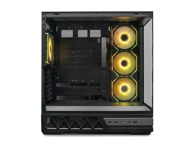 XASTRA Корпус Q700 4ARGB-C10-UC Black ATX/Aquarium/Screewless/4x120mm ARGB PWM mirror fans/Argb+PWM HUB 10port/Type C Q700-4FM12A-C10-UC