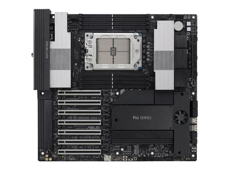 Материнская плата ASUS PRO WS WRX90E-SAGE SE, AMD WRX90, 8*DDR5, 4*SATA, 4*M.2, 2 x SlimSAS, 6*USB 3.2, 1*USB 2.0, 2*Type-C,7*PCIx16, VGA, CEB; 90MB1FW0-M0EAY0