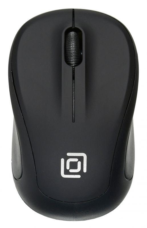 Мышь Оклик 665MW черный оптическая 1600dpi беспров. USB для ноутбука 3but (1025130)