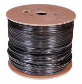Кабель сетевой Buro BU-COP-050-FTP-OUTDOOR FTP 4 пары cat.5E solid 0.50мм Cu 305м черный outdoor стальной трос
