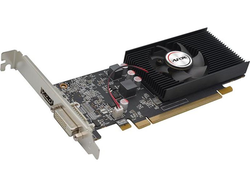 Видеокарта VGA AFOX NVIDIA Geforce GT1030 LP 2GB, GDDR5/64-bit, PCIe 3.0, 1xDVI-D, 1xHDMI 2.0, 1-slot