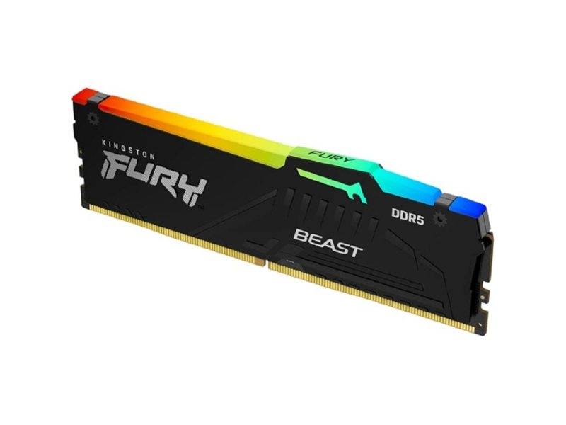 Kingston DDR5 DIMM 64GB 5600MT/s CL40 FURY Beast RGB KF556C40BBA-64