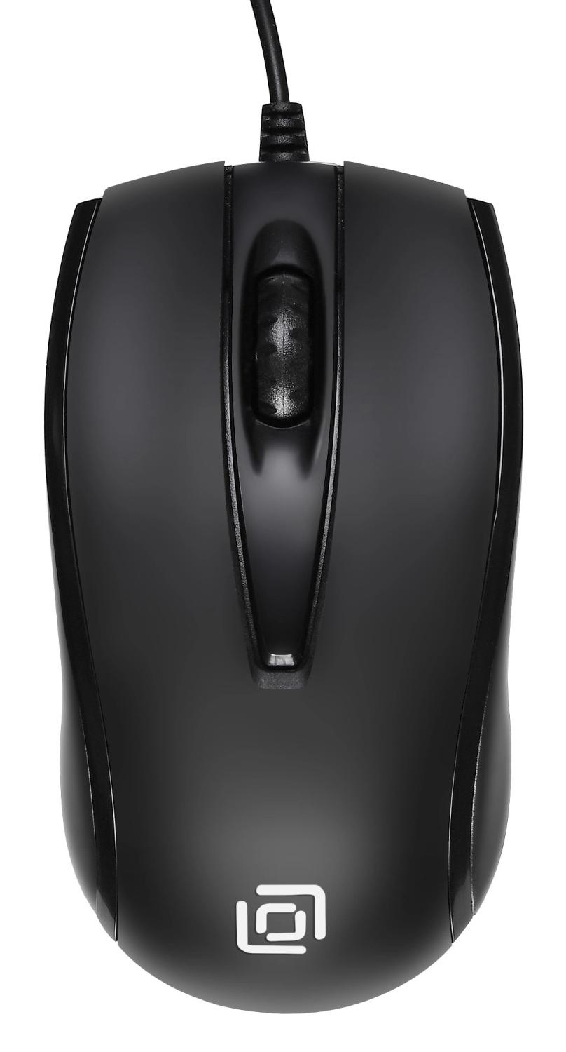 Мышь Оклик 325M черный оптическая 1200dpi USB для ноутбука 3but (1091340)
