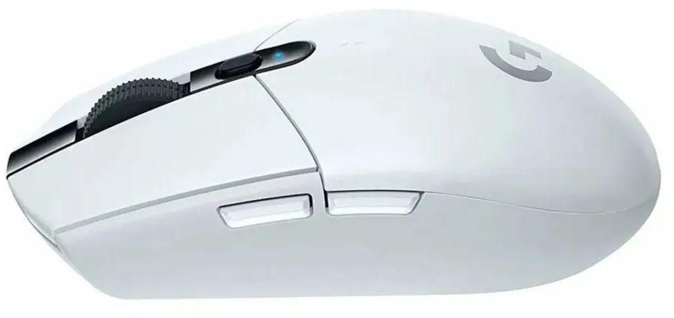Мышь Logitech G304 Lightspeed белый оптическая 12000dpi беспров. USB 5but (910-005295)