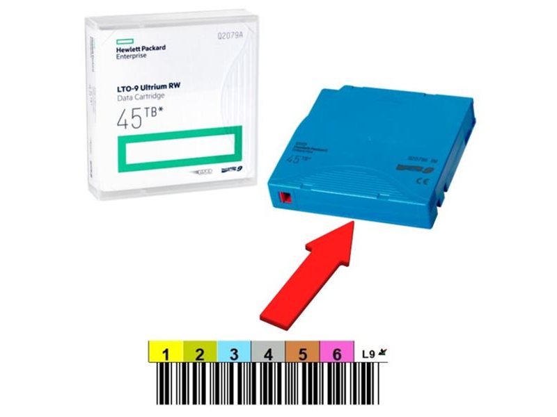 Ленточный картридж HPE LTO-9 Ultrium 45TB RW Data Cartridge (without label)