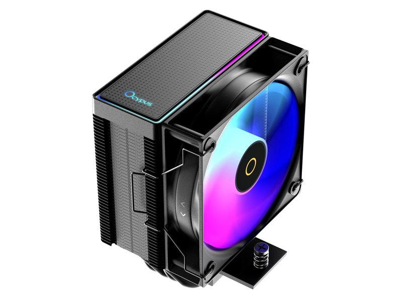 Кулер для процессора/ CPU Cooler Ocypus Gamma A40 BK ARGB (200W, 4-pin PWM, 133mm, Al/Cu, 4x6mm, ARGB, 1x100mm, 41CFM, 29.5dBA, 2400RPM, S: 1851/1700/1200/115X, AM5/AM4, black)