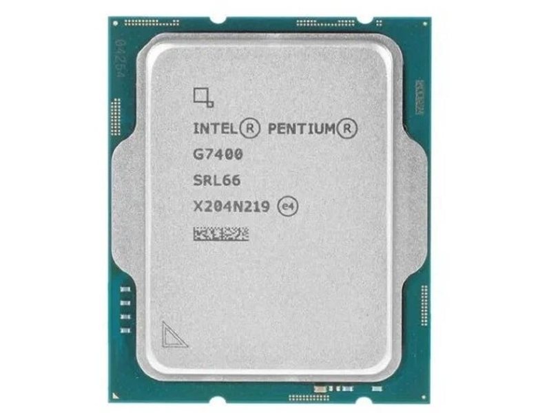 Центральный Процессор Intel Pentium G7400 OEM (Alder Lake, Intel 7, C2(0EC/2PC)/T4, Performance Base 3,70GHz(PC), UHD 710, L2 2.5Mb, Cache 6Mb, Base TDP 46W, S1700) (CM8071504651605)