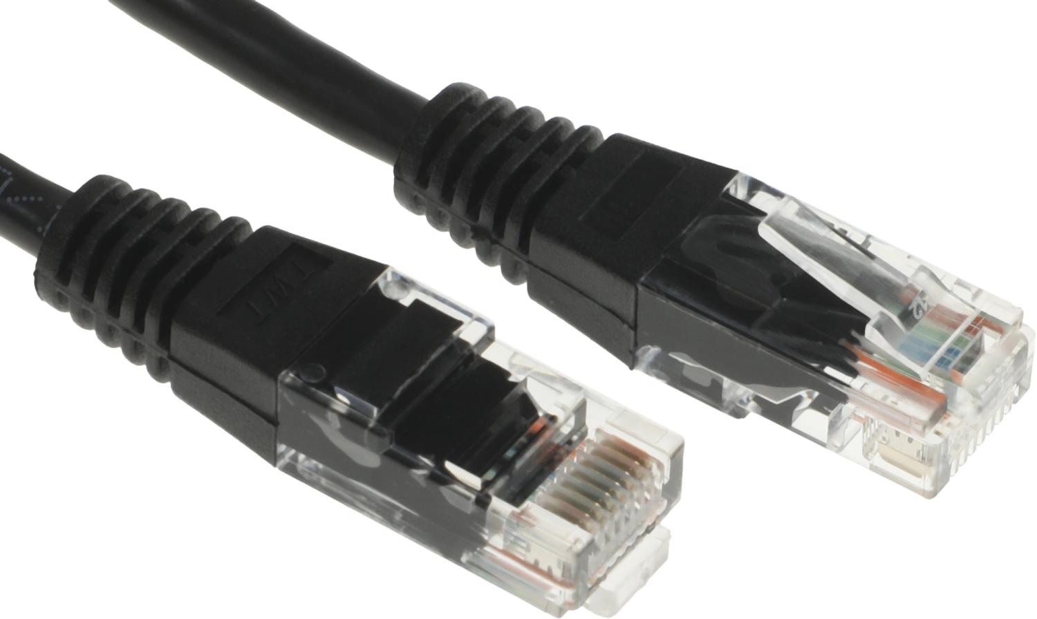 Патч-корд Lanmaster TWT-45-45-0.3-BK UTP RJ-45 вил.-вилка RJ-45 кат.5E 0.3м черный ПВХ (уп.:1шт)