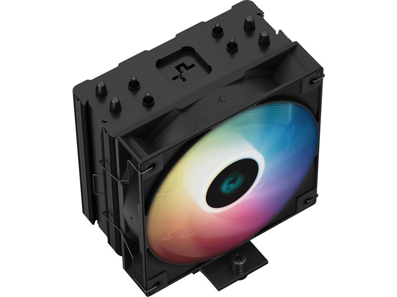 Устройство охлаждения(кулер) Deepcool AG400 Bk ARGB Soc-AM5/AM4/1200/1700/1851 черный/белый 4-pin 31.6dB Al+Cu 220W 614gr Ret (R-AG400-BKANMC-G-2)