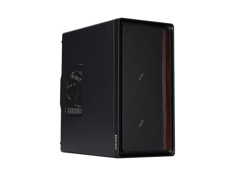 корпус 1STPLAYER WD1 Black / mATX / 3x120mm fans / WD1-BK-3F