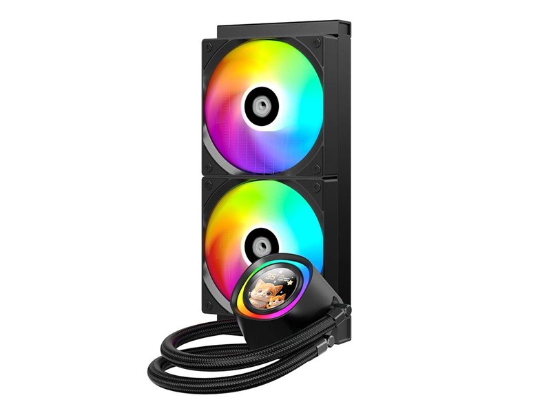 Вентилятор ID-Cooling FX240 LCD BLACK LCD SCREEN 300W/ all Intel/AMD