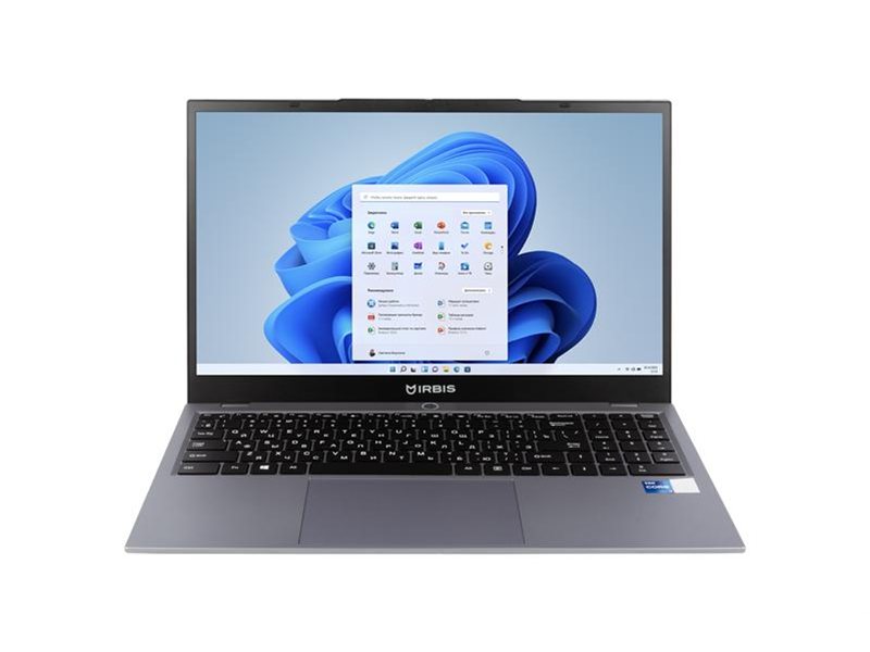 Ноутбук IRBIS SmartBook 15NBP3508 15.6" FHD (1920x1080) IPS 300cd,Core i5-1250P,16Gb LPDDR5-5600,512Gb SSD,Wi-Fi 6+BT5.2,45Wh,Metal case,FP,TPM 2.0,1 type C full function,1.7kg,Grey,1y,Win11Pro