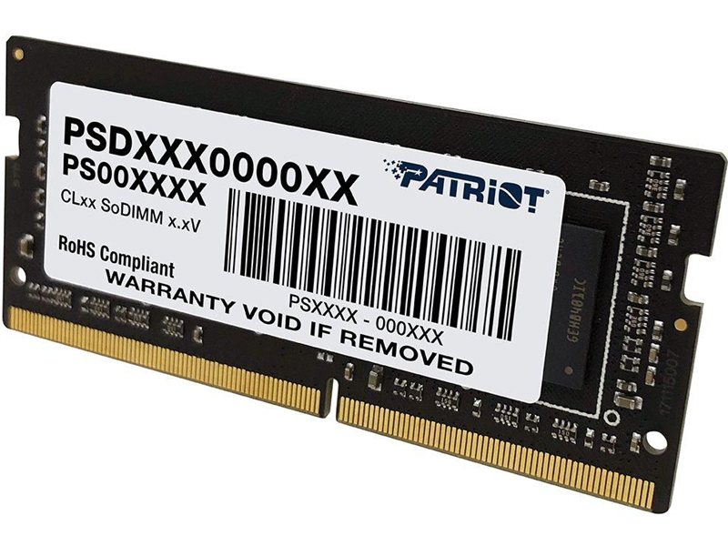 Память DDR4 16Gb 3200MHz Patriot PSD416G320081S Signature RTL PC4-25600 CL22 SO-DIMM 260-pin 1.2В single rank Ret
