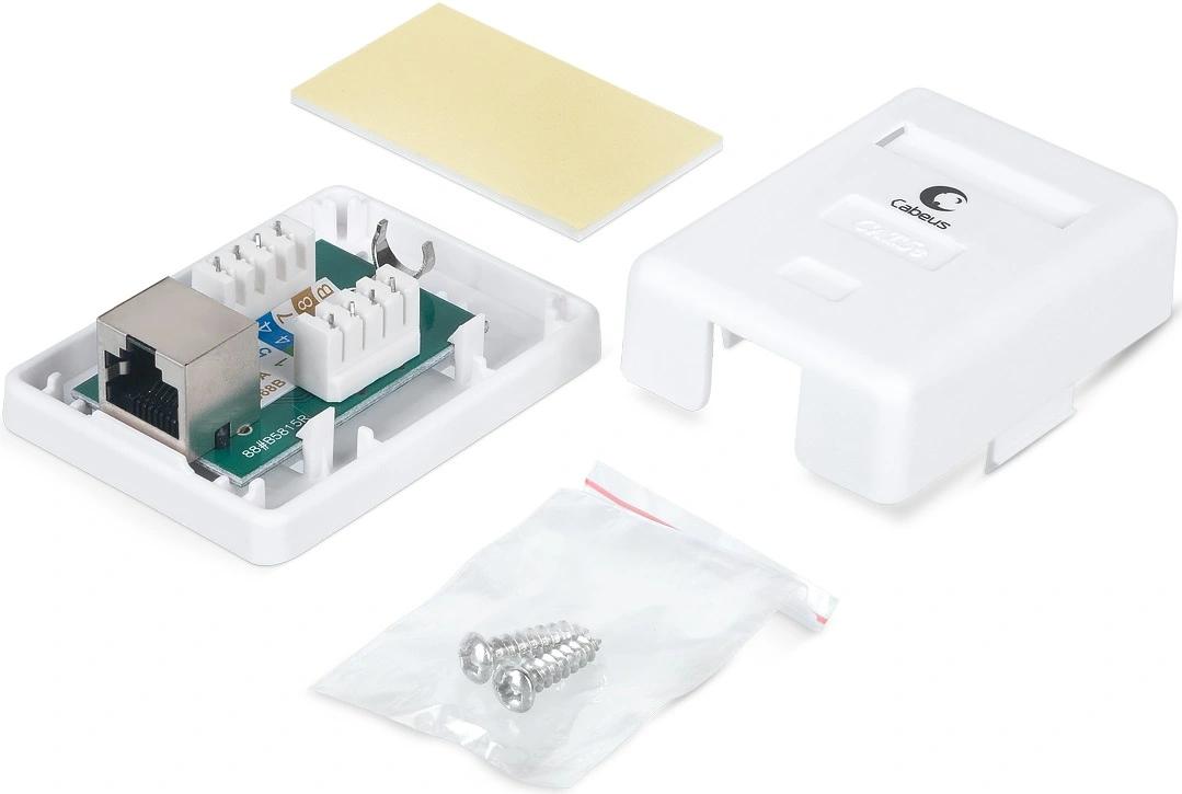 Розетка Cabeus WS-8P8C-CAT.5E-SH-1 комп. RJ45 кат.5E бронз.